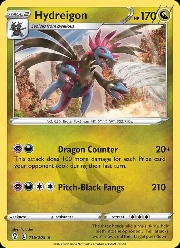 Hydreigon 115/203 from Evolving Skies