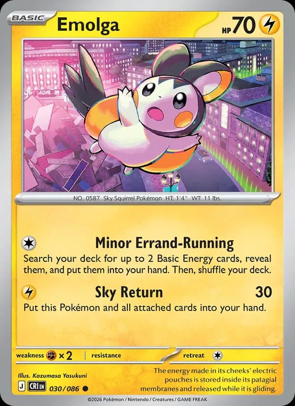 Emolga 030/86 from Chaos Rising