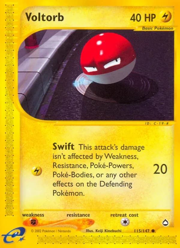 Voltorb 115/147 from Aquapolis