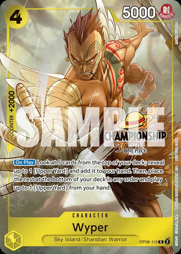 Wyper OP08-110 Official alternate printing 4