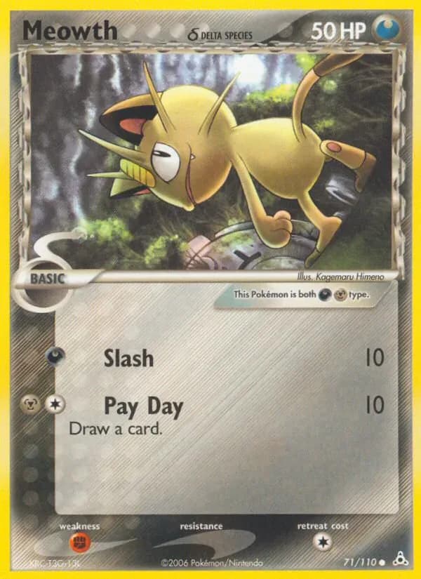 Meowth δ 71/110 from EX Holon Phantoms