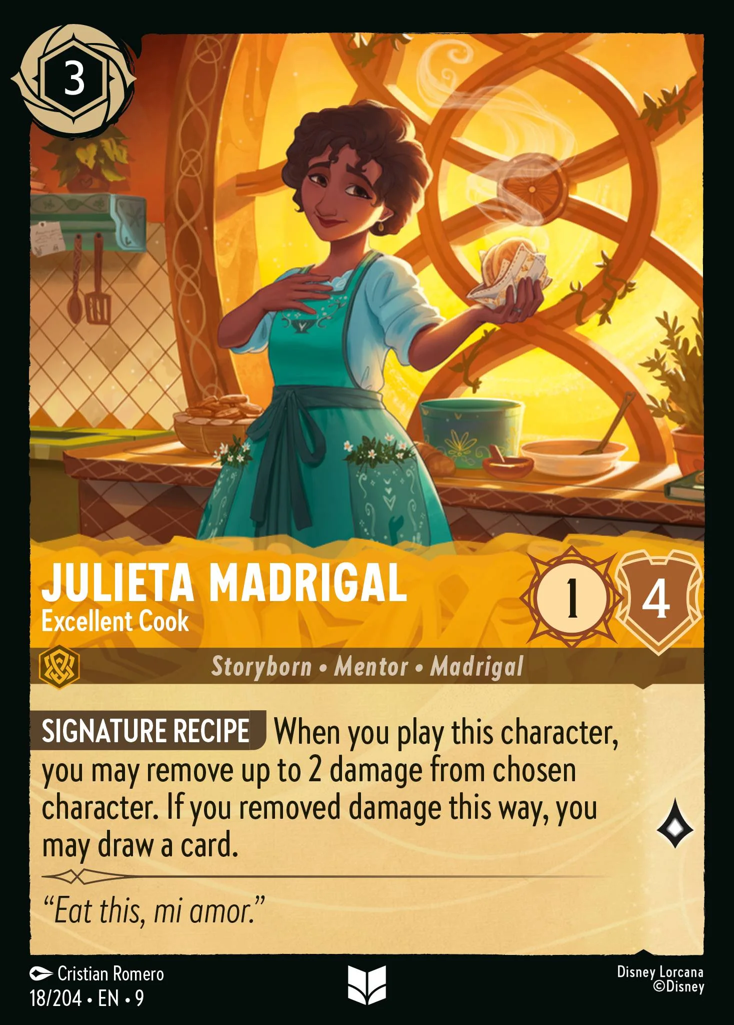 Julieta Madrigal - Excellent Cook 18/204 from Fabled