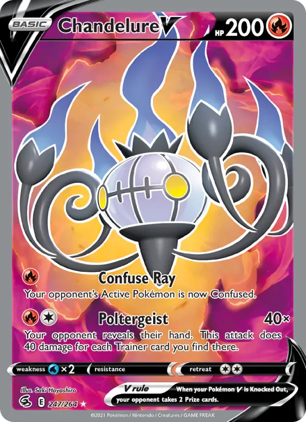 Chandelure V 247/264 from Fusion Strike