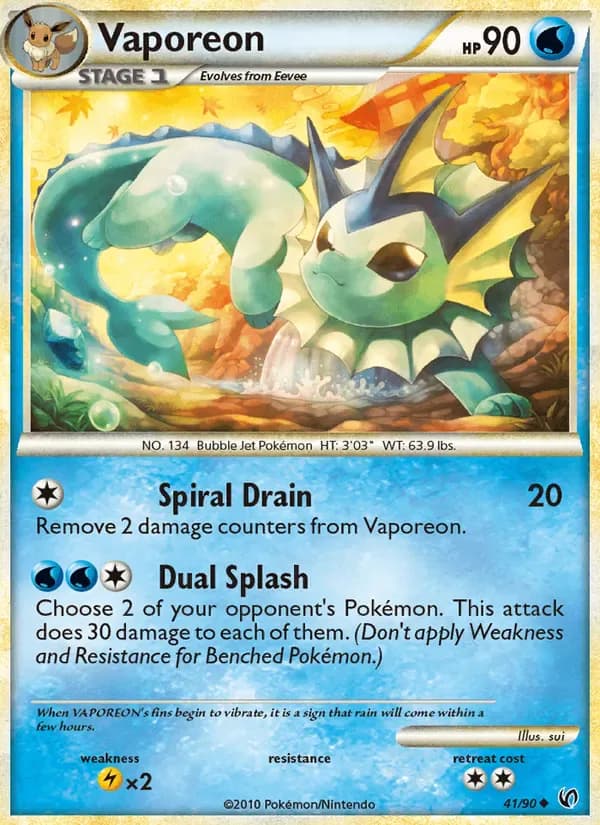 Vaporeon 41/90 from Undaunted