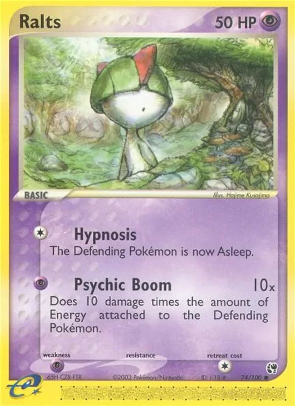 Ralts 74/100 from EX Sandstorm