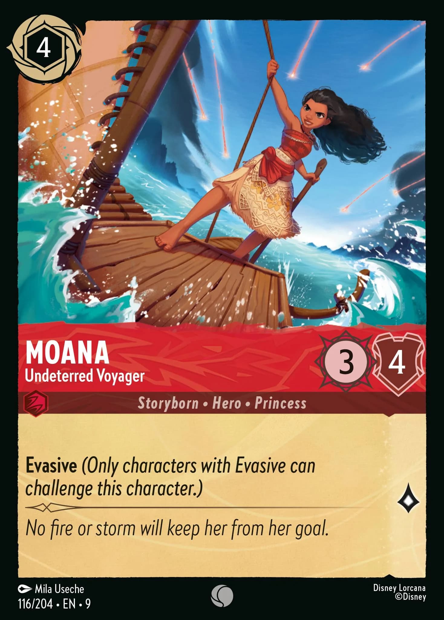 Moana - Undeterred Voyager 116/204 from Fabled