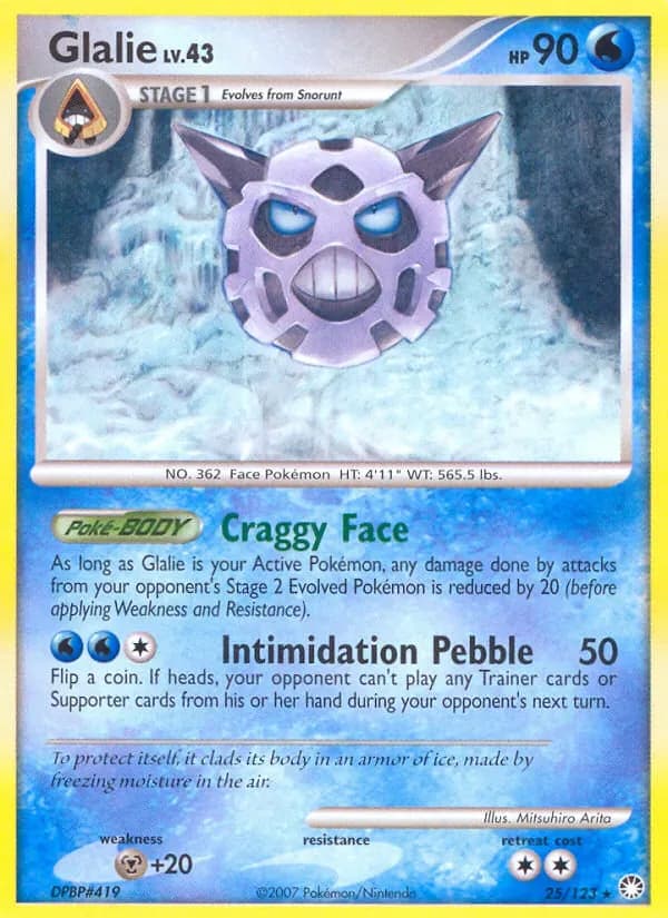 Glalie 25/123 from Mysterious Treasures