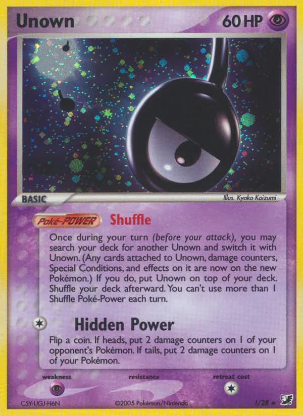Unown ! from EX Unseen Forces