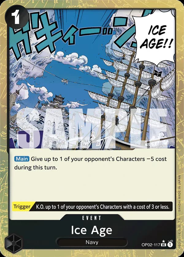 Ice Age OP02-117 Official alternate printing 6