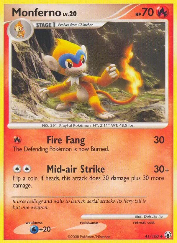 Monferno 41/100 from Majestic Dawn