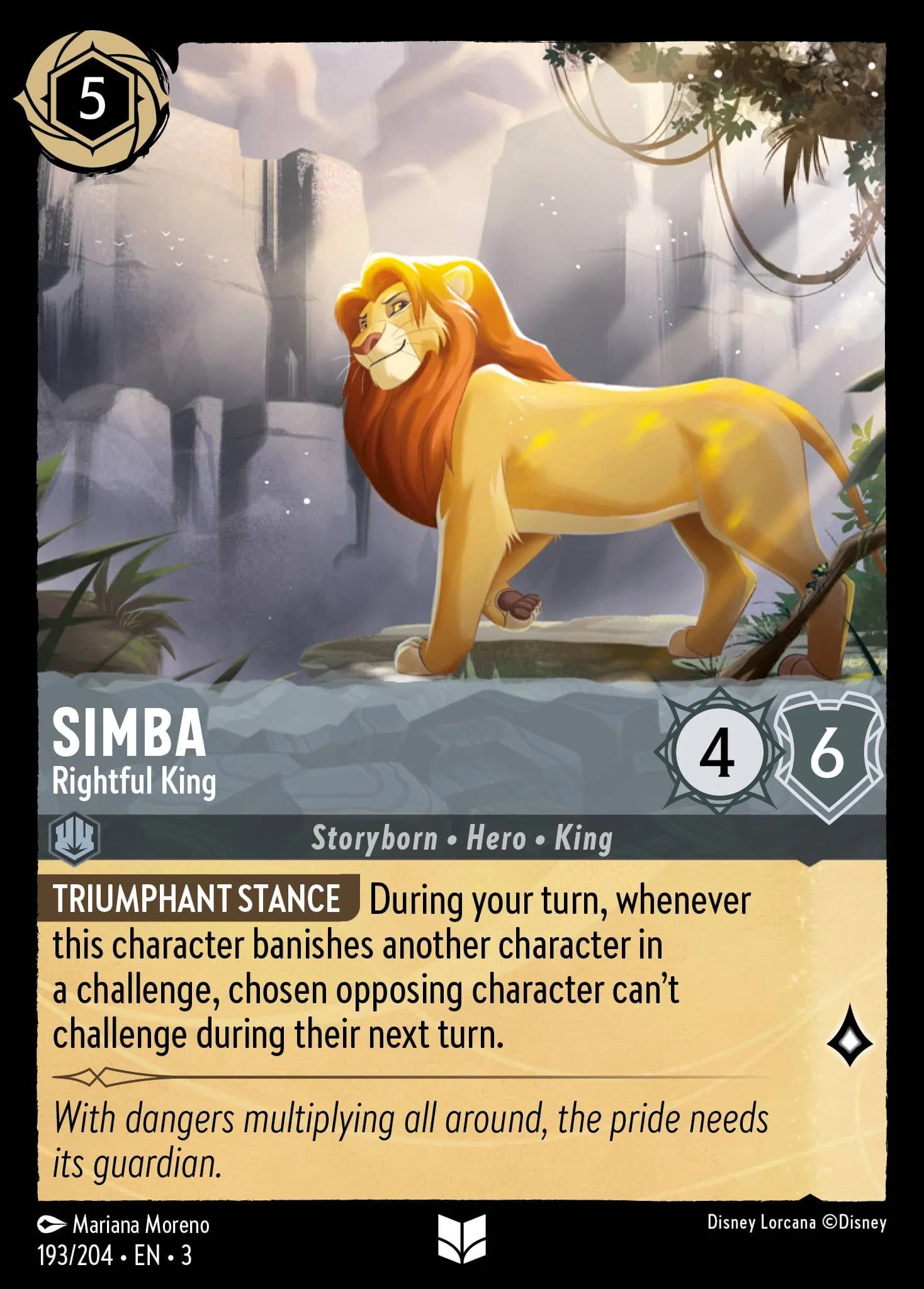 Simba - Rightful King 193/204 from Into the Inklands