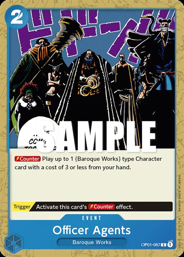 Officer Agents OP01-087 Standard printing