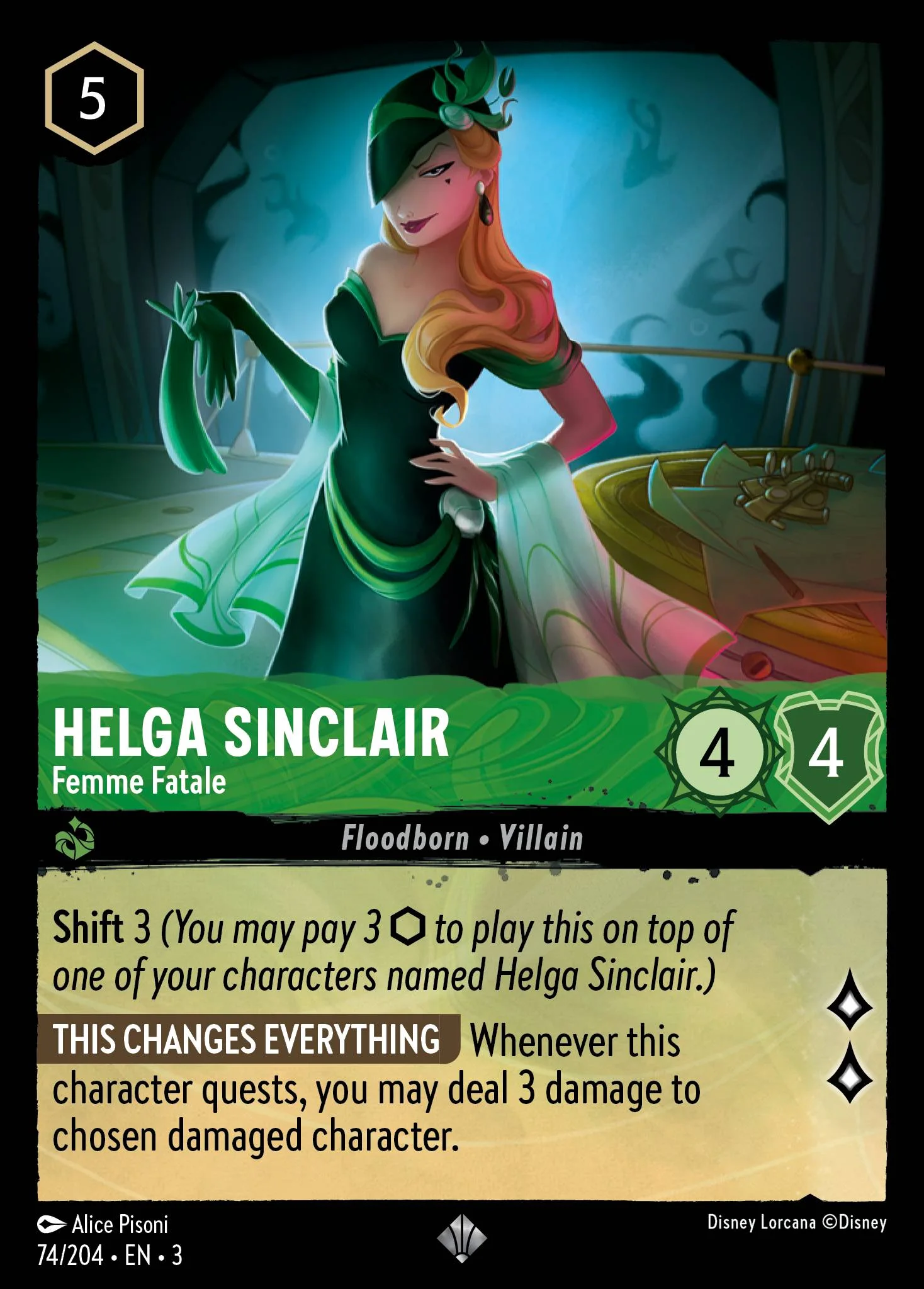 Helga Sinclair - Femme Fatale 74/204 from Into the Inklands
