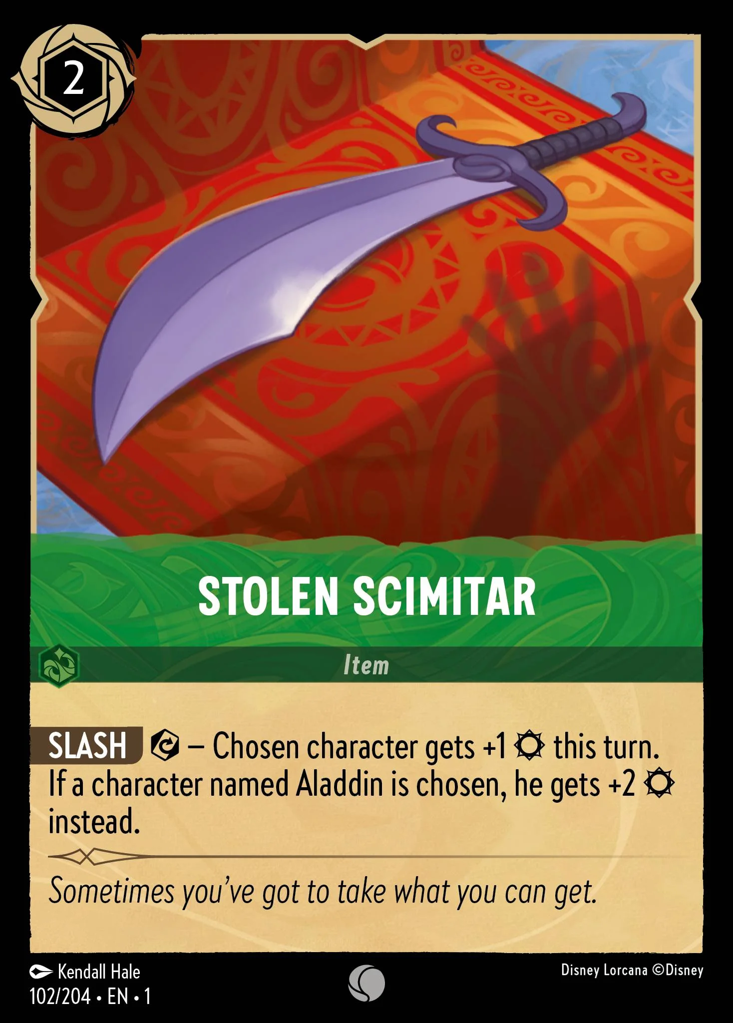 Stolen Scimitar 102/204 from The First Chapter