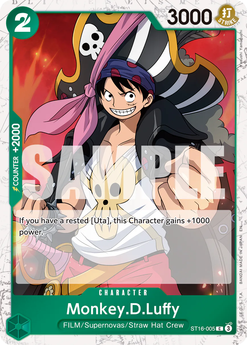 Monkey.D.Luffy ST16-005 Official alternate printing 1