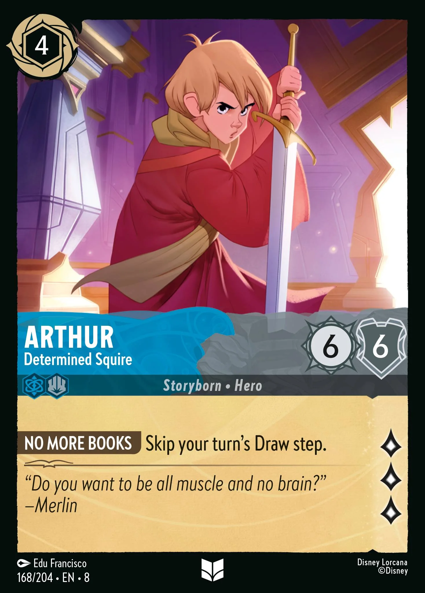 Arthur - Determined Squire 168/204 from Reign of Jafar