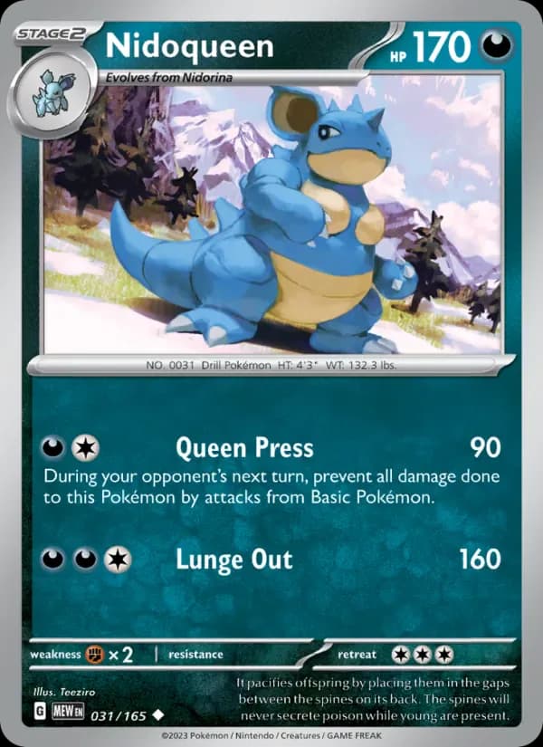 Nidoqueen 031/165 from Pokemon 151