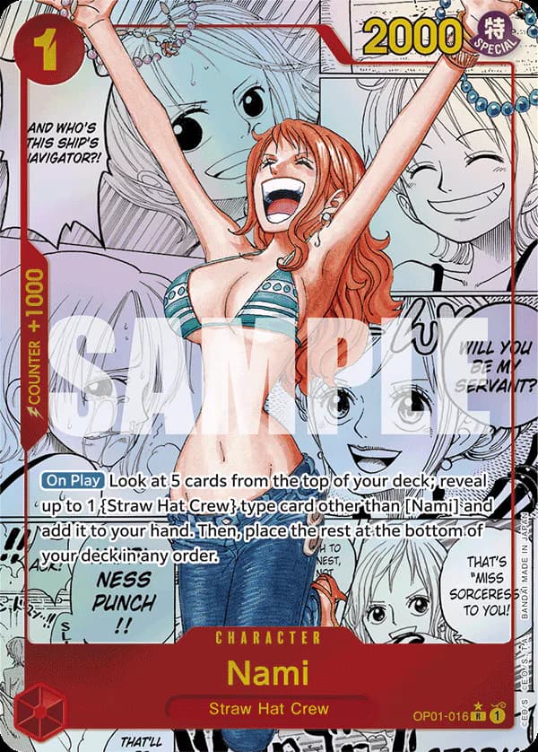 Nami OP01-016 Official alternate printing 8