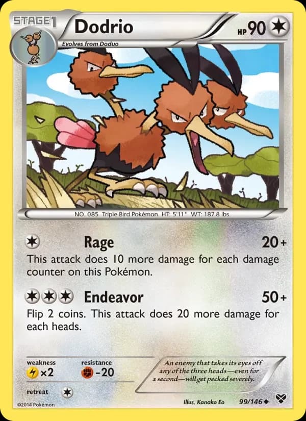 Dodrio 99/146 from XY Base Set