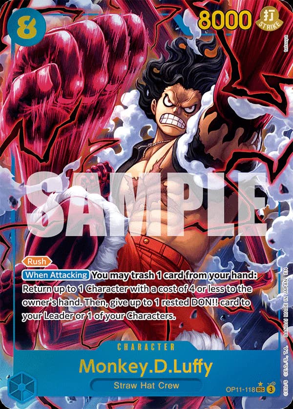 Monkey.D.Luffy OP11-118 Official alternate printing 1