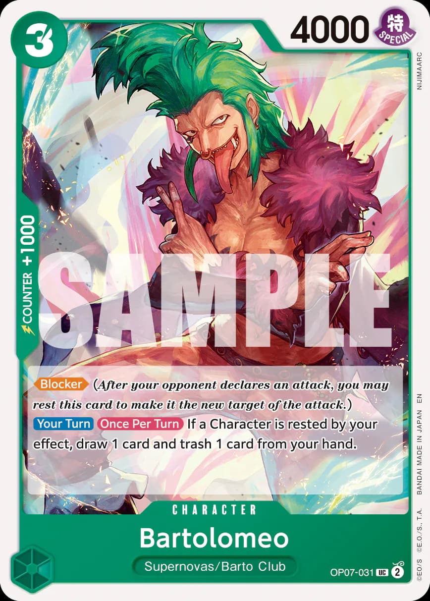 Bartolomeo OP07-031 Official alternate printing r2