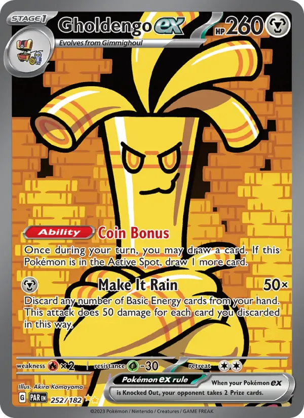 Gholdengo ex 252/182 from Paradox Rift