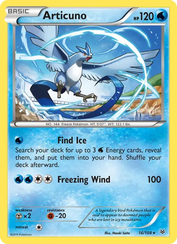 Articuno 16/108 from Roaring Skies