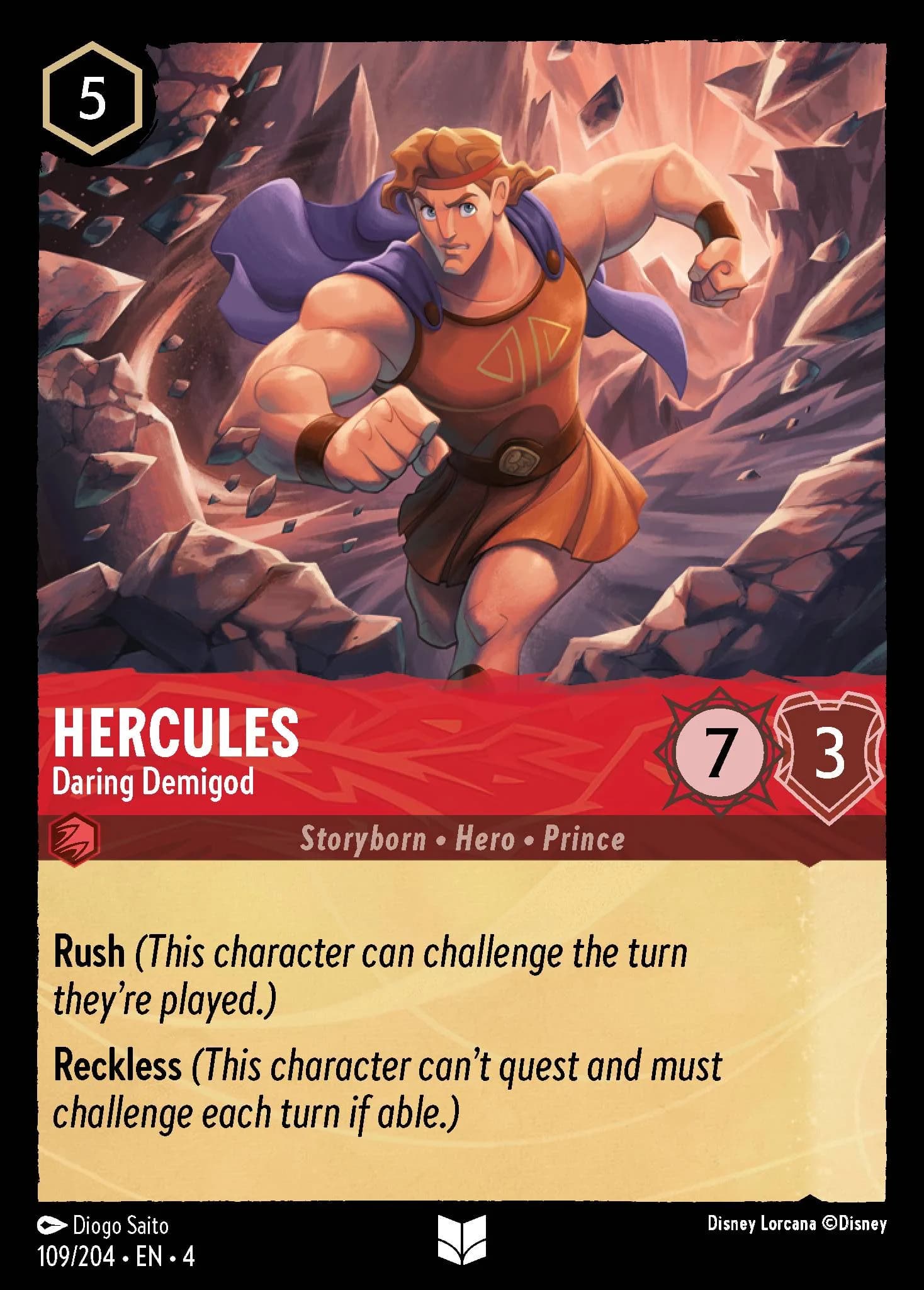 Hercules - Daring Demigod 109/204 from Ursula's Return