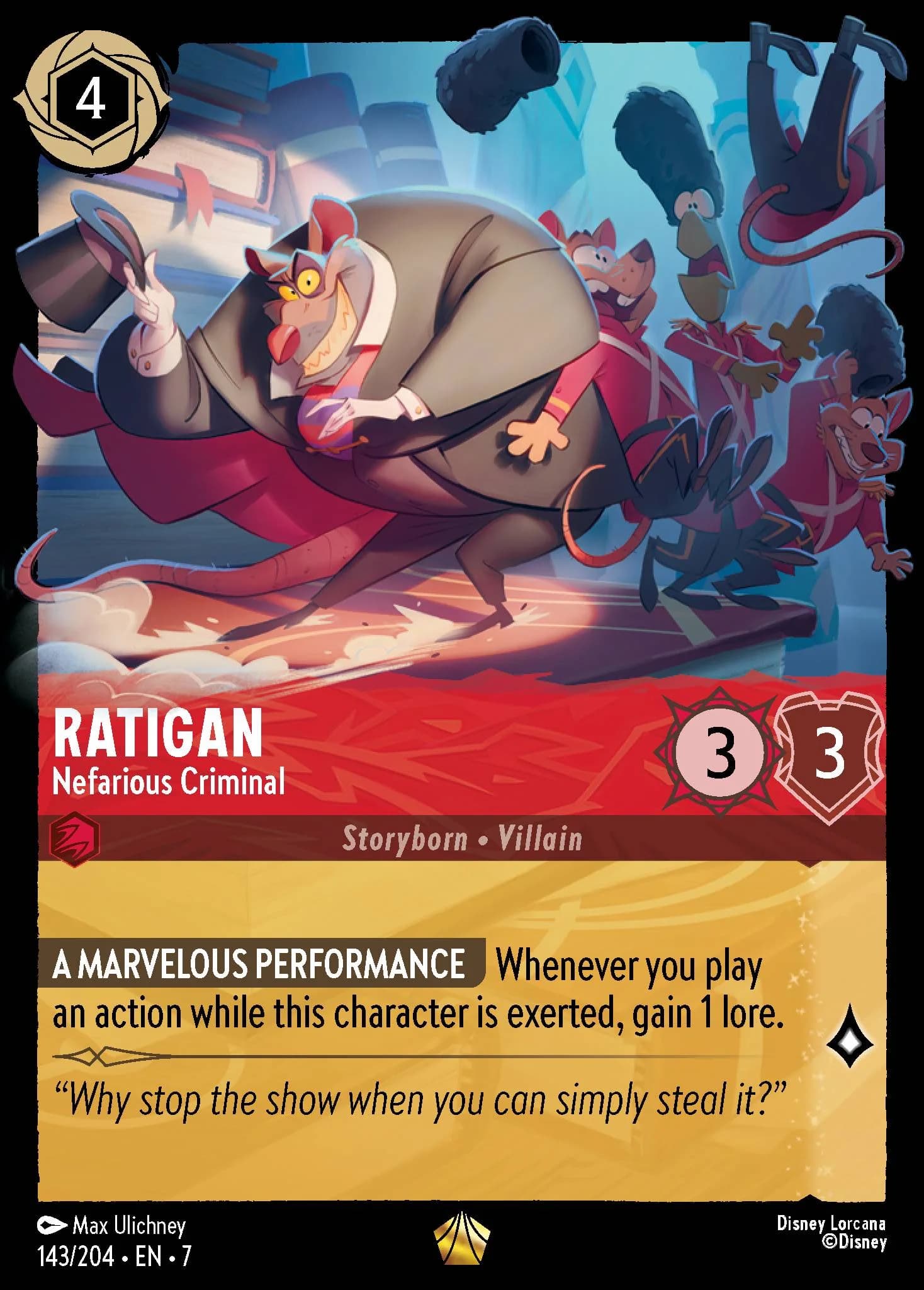 Ratigan - Nefarious Criminal 143/204 from Archazia's Island