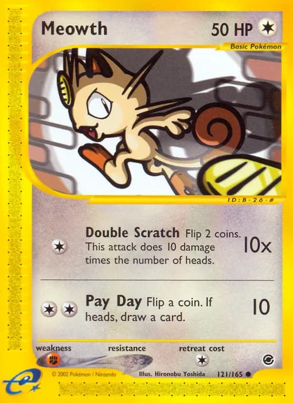 Meowth 121/165 from Expedition Base Set