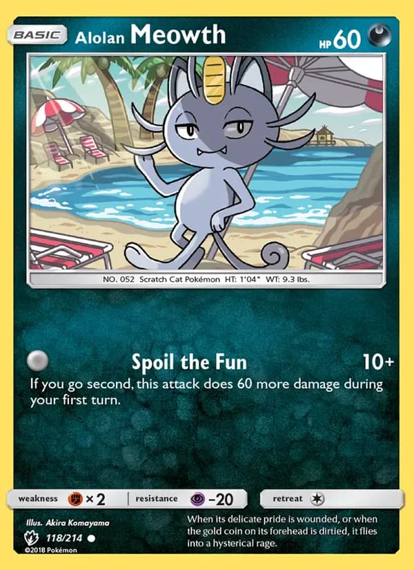 Alolan Meowth 118/214 from Lost Thunder