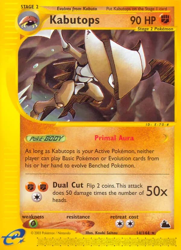Kabutops 14/144 from Skyridge