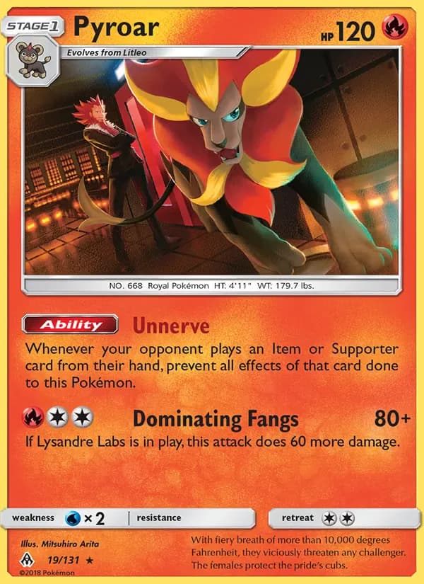 Pyroar 19/131 from Forbidden Light