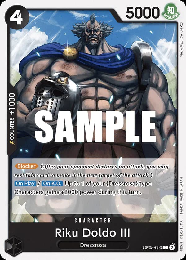 Riku Doldo III OP05-090 Standard printing