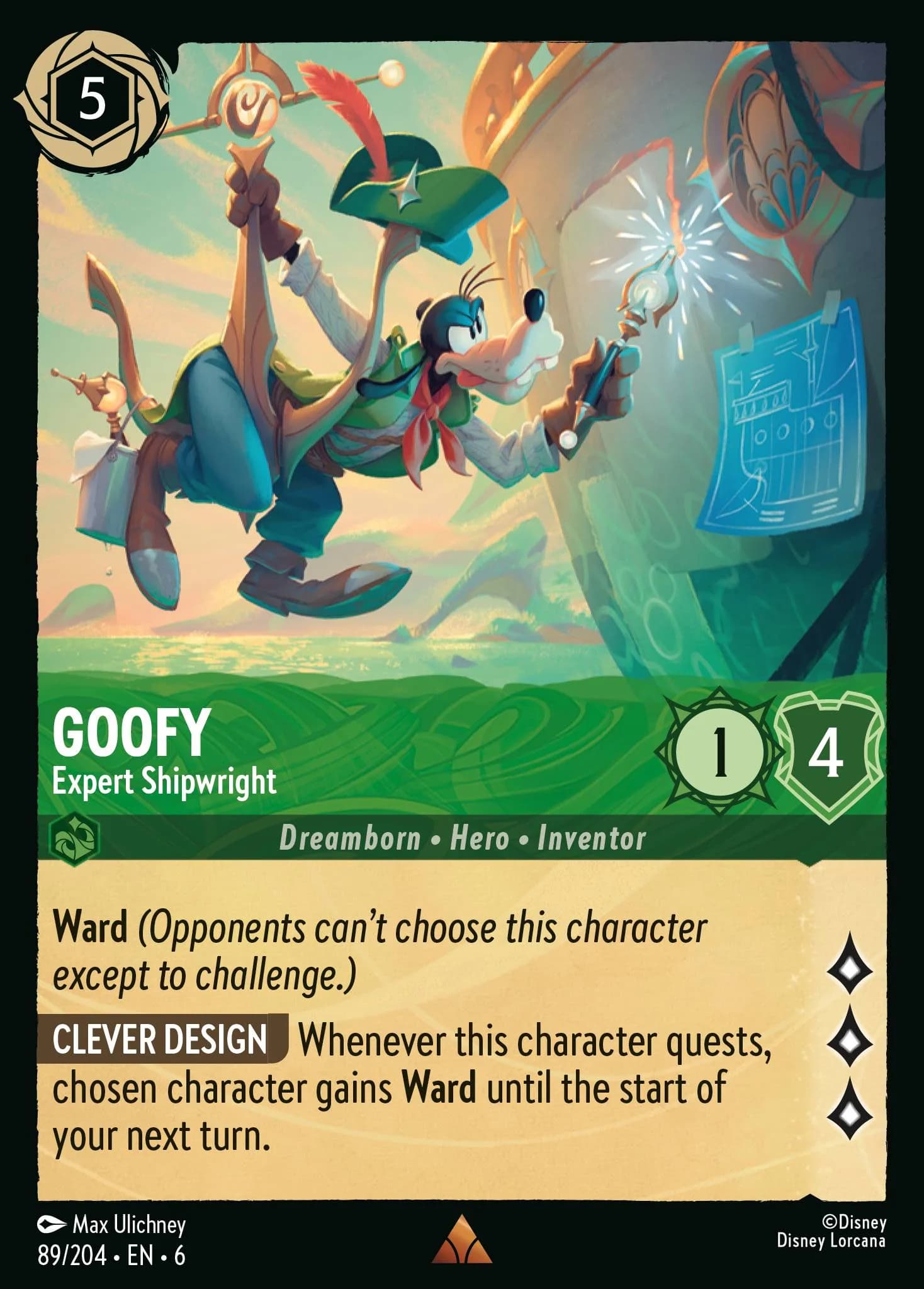 Goofy - Expert Shipwright 89/204 from Azurite Sea