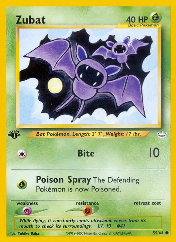 Zubat 59/64 from Neo Revelation