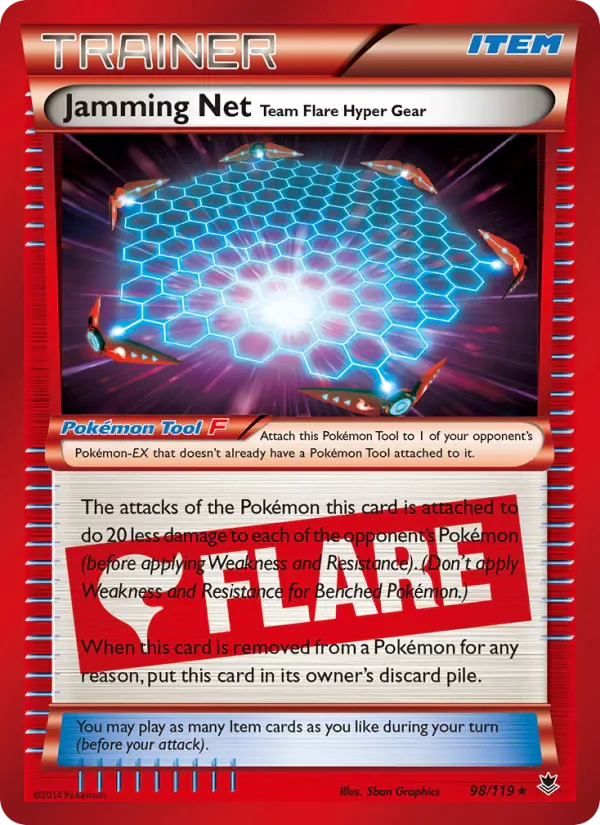Jamming Net Team Flare Hyper Gear 98/119 from Phantom Forces
