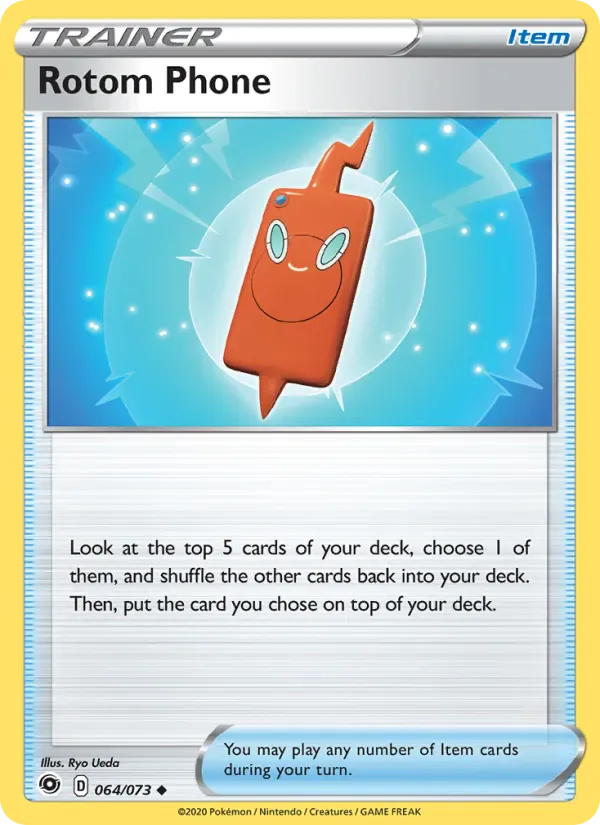Rotom Phone 64/73 from Champion's Path