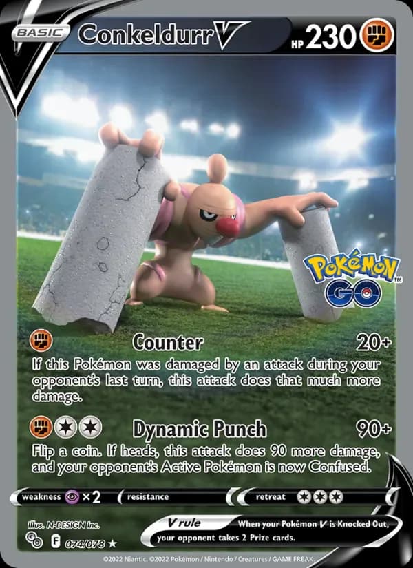 Conkeldurr V 074/78 from Pokemon GO
