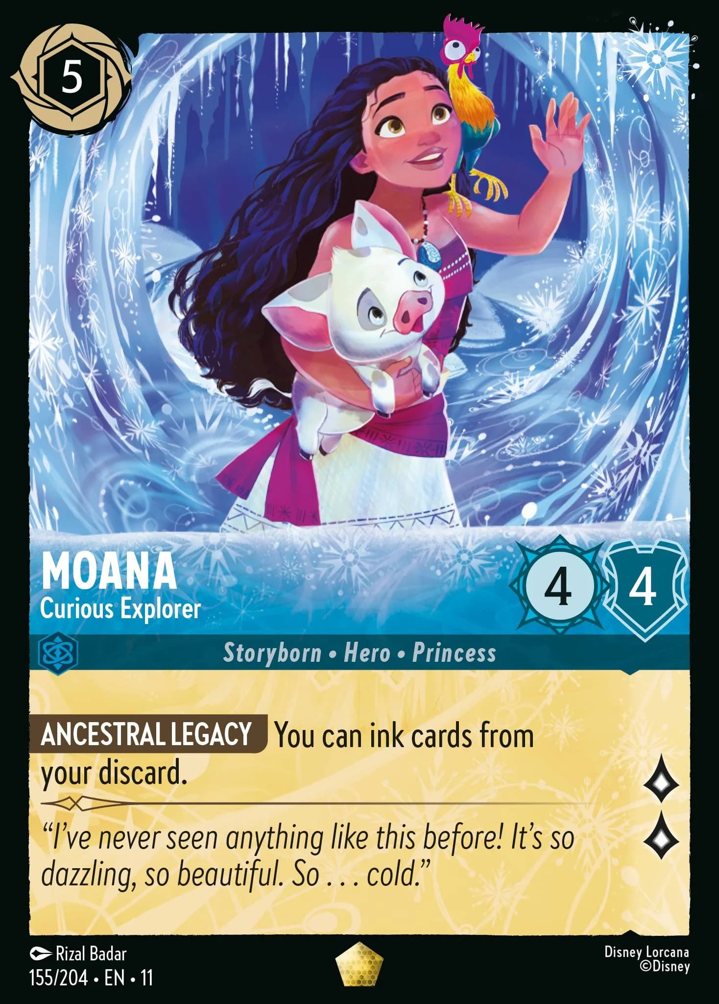 Moana - Curious Explorer 155/204 from Winterspell