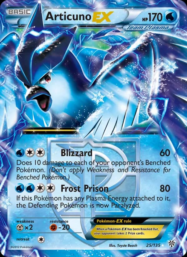 Articuno-EX 25/135 from Plasma Storm