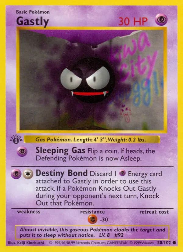 Gastly 50/102 from Base Set