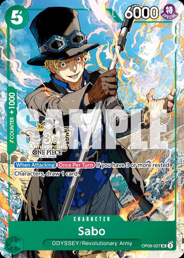 Sabo OP09-027 Official alternate printing 2