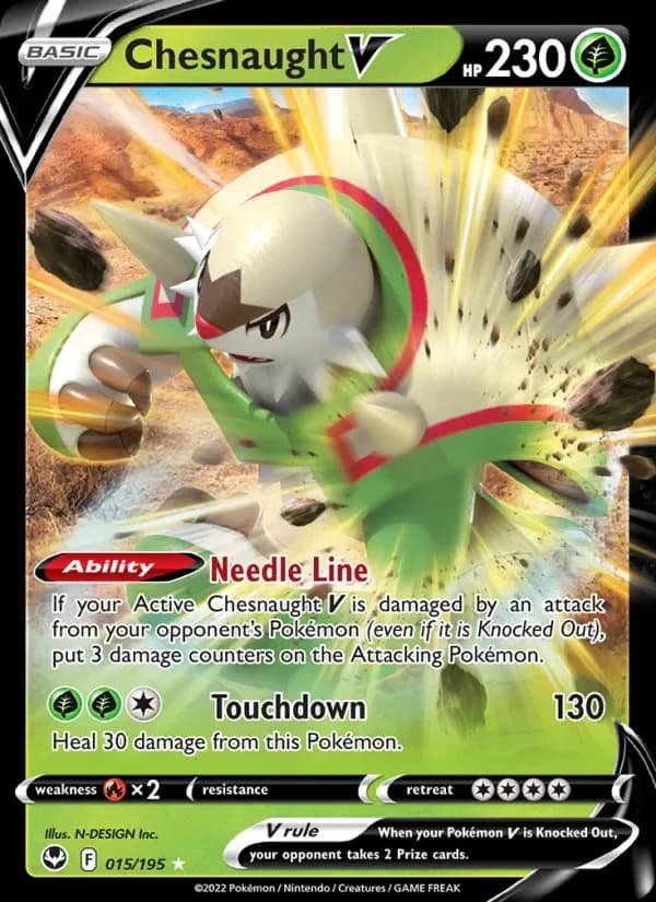 Chesnaught V 015/195 from Silver Tempest