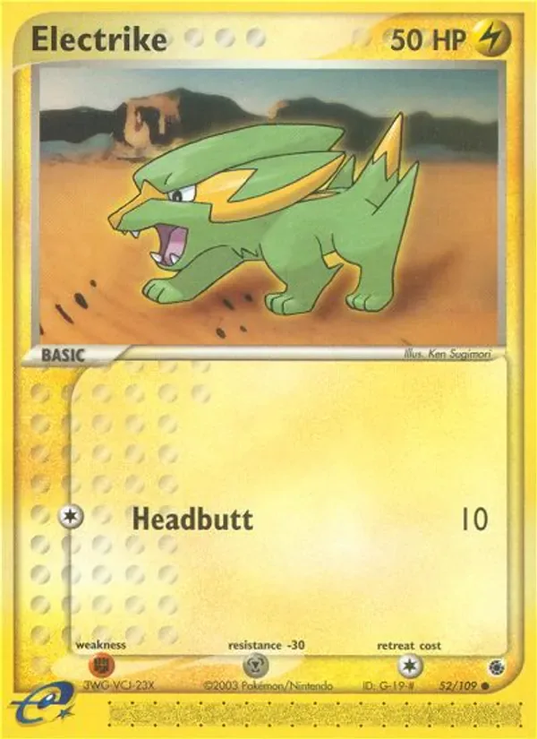 Electrike 52/109 from EX Ruby & Sapphire