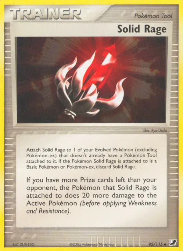 Solid Rage 92/115 from EX Unseen Forces