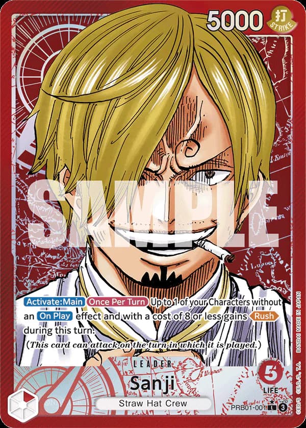 Sanji PRB01-001 Official alternate printing 1