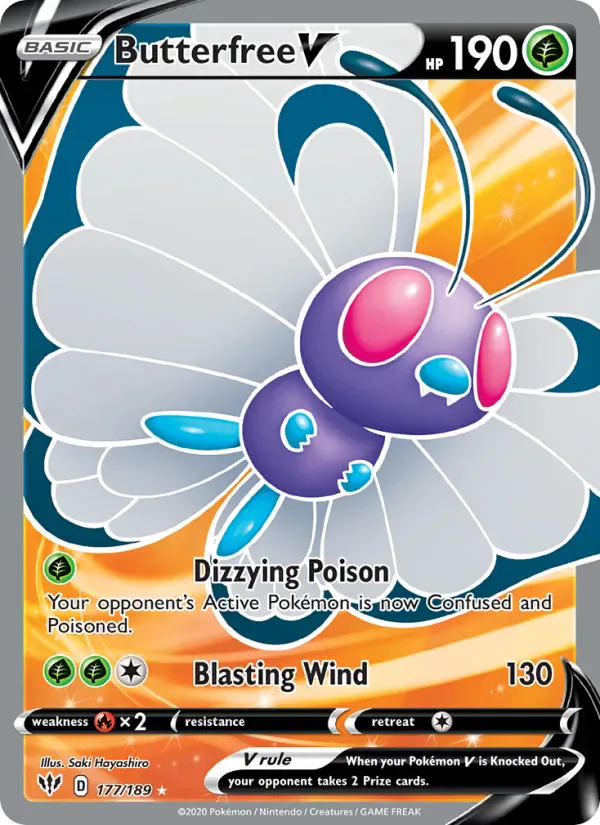 Butterfree V 177/189 from Darkness Ablaze