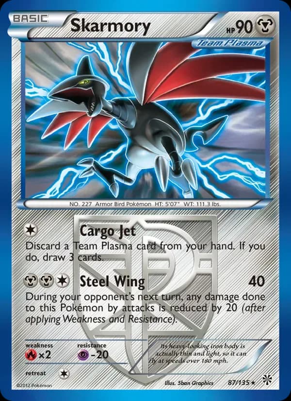 Skarmory 87/135 from Plasma Storm