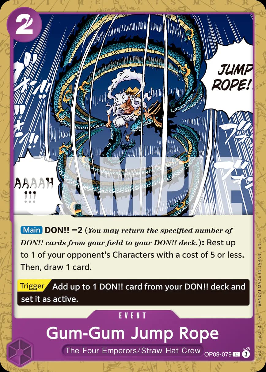 Gum-Gum Jump Rope OP09-079 Official alternate printing r1